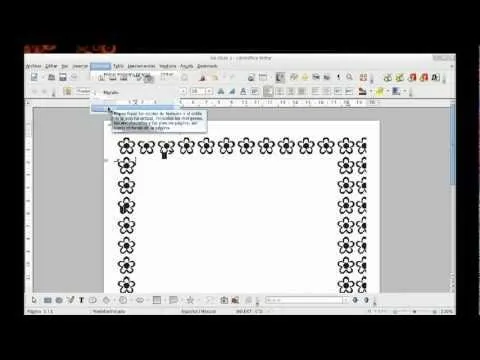 bordes artisticos en openoffice libreoffice como en word - YouTube