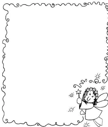 Bordes para colorear para niños - Imagui