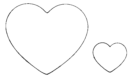 Molde de corazon para dibujar - Imagui