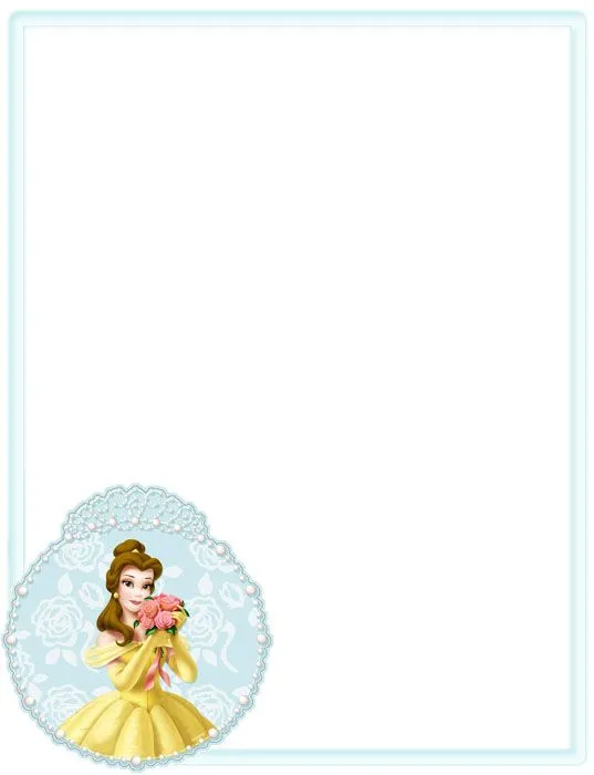 Bordes Decorativos: Bordes decorativos de Princesas Disney para ...