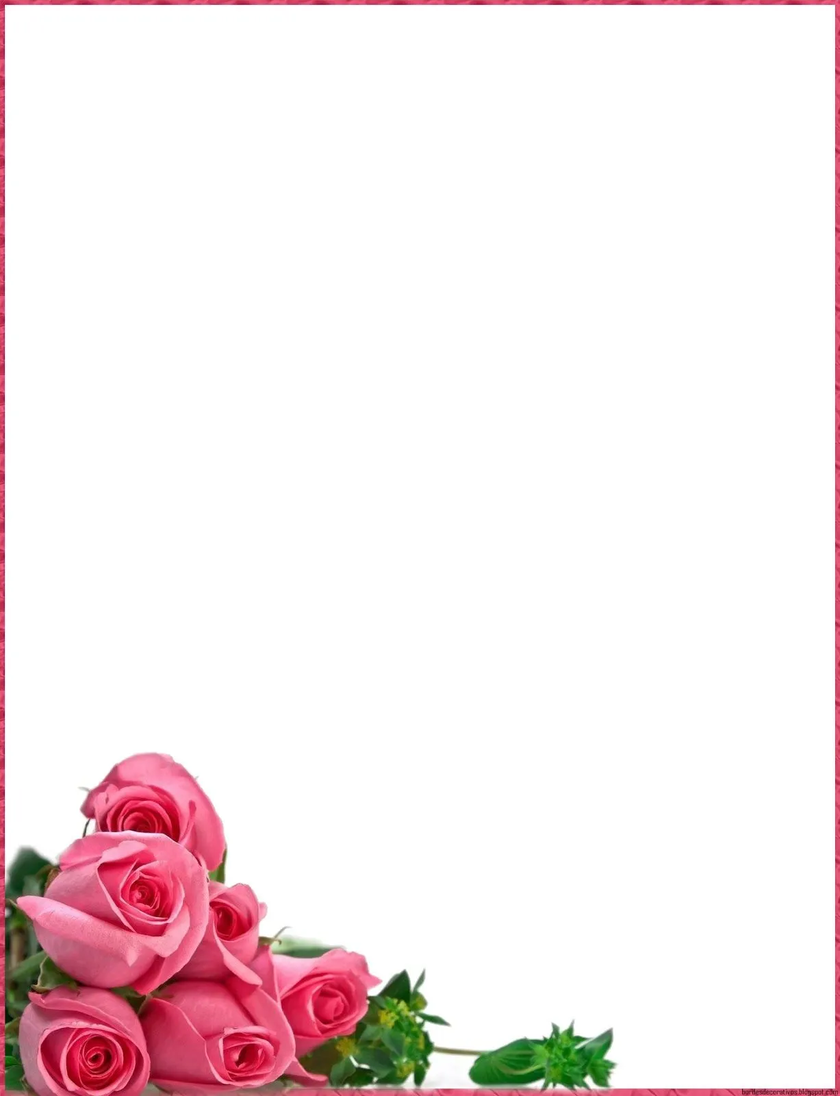 Bordes Decorativos: Bordes decorativos con Rosas