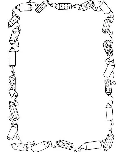 BORDES INFANTILES PARA COLOREAR