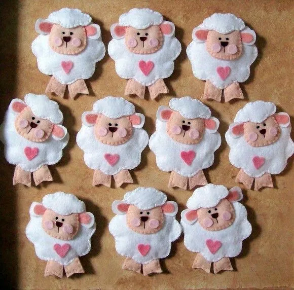 Borreguitos para navidad | Navidad! | Pinterest