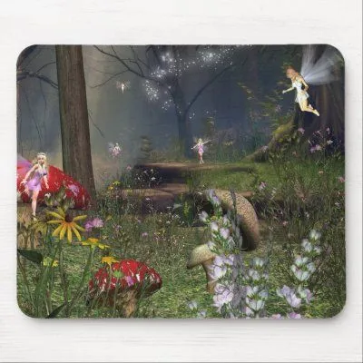 Bosque de hadas mousepads de Zazzle.es 