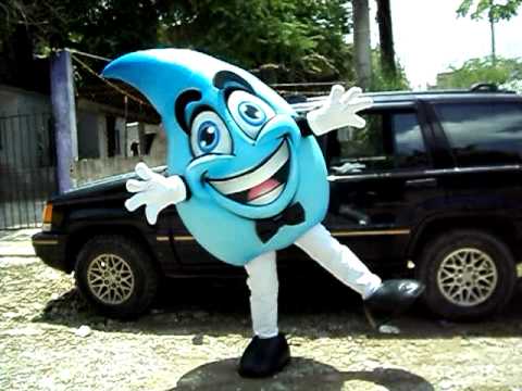 BOTARGA MR WATER (MASCOT COSTUME) BY FEALFORMA - YouTube