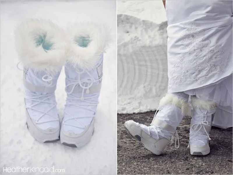 Botas de nieve para la novia : LaNoviaNovata.