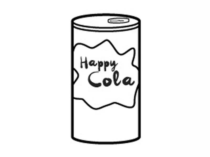 Bote de cola: Dibujos para colorear