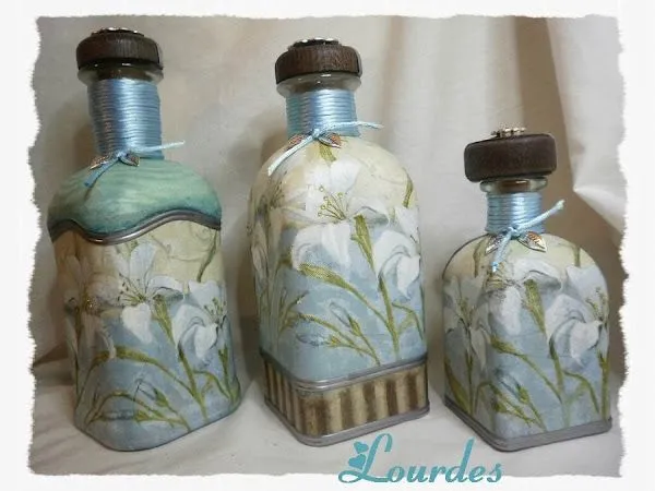 botellas decoradas (3) | Aprender manualidades es facilisimo.