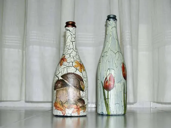 botellas decoradas Luisa Espacio Loro - Artelista.com - en