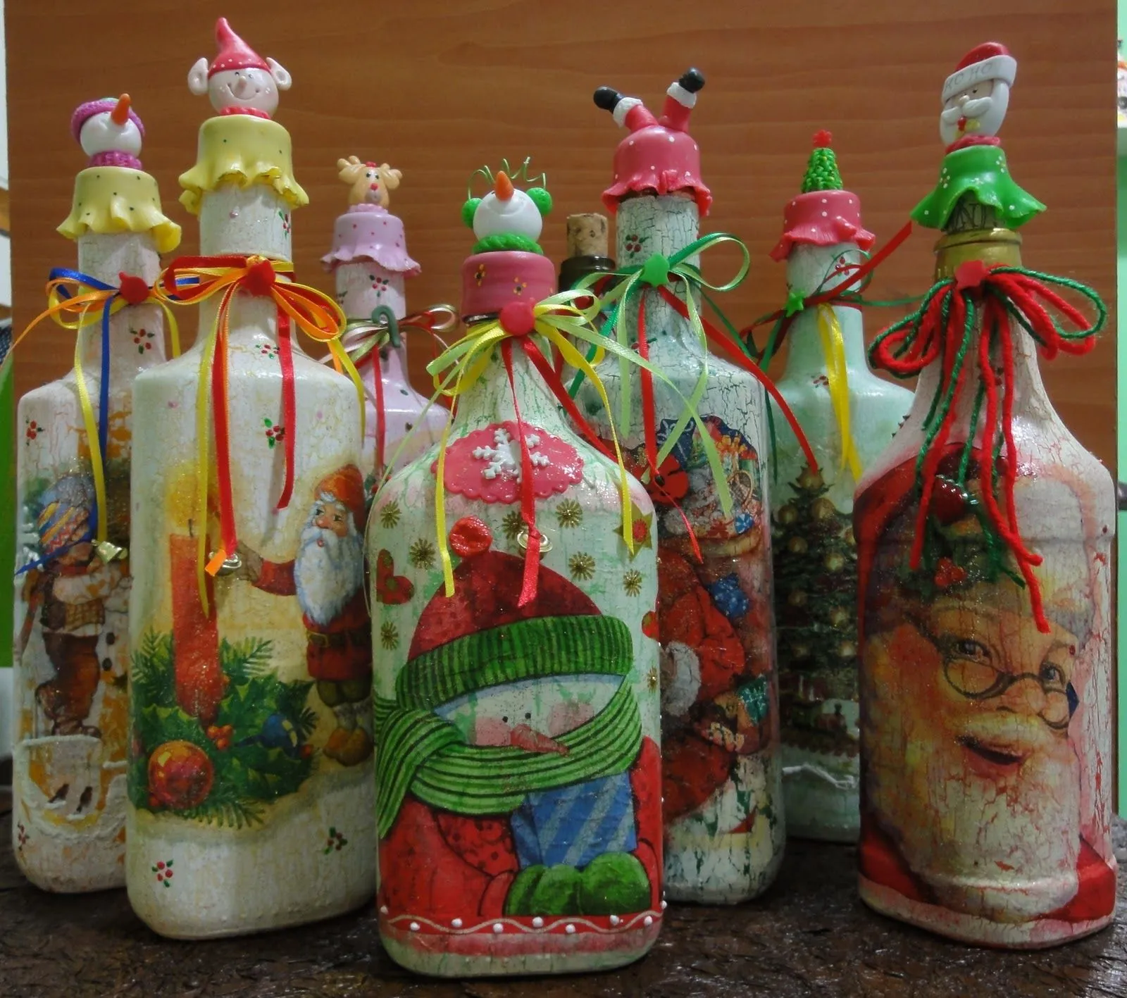 Botellas decoradas para cualquier ocasión (Navidad, baby shower ...