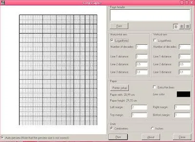 La Botica: Programa para imprimir hojas milimetradas y logarítmicas.
