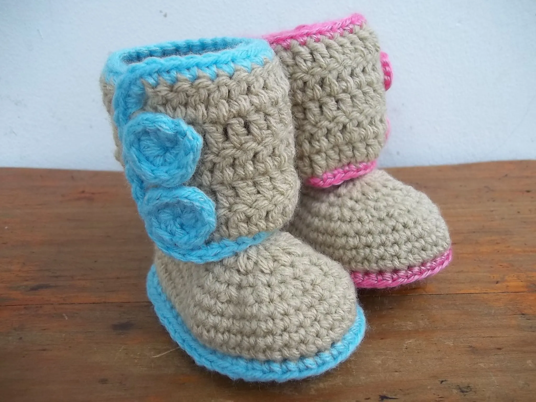 Botitas para bebés - Crochet - Tejidos de Punto - 5909 | LEONA ...