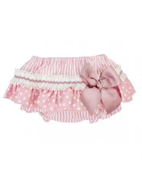 Braguita Carmen Taberner Bebé Niña Lazo Rosa - Ro Infantil