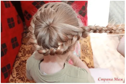 braiding long hair up do from pony tail tutorial