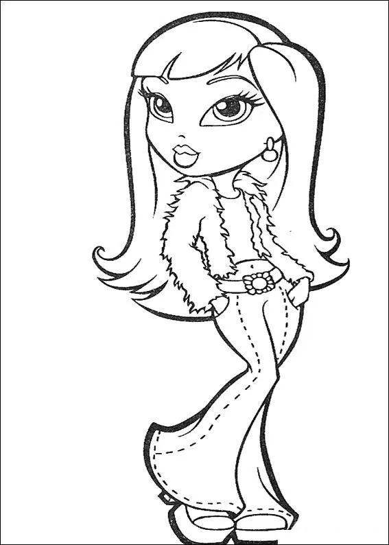 Bratz-Dibujos para imprimir y colorear