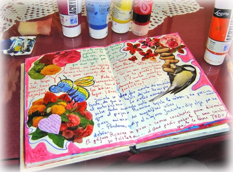 Con el tiempo en mis brazos: Art journal