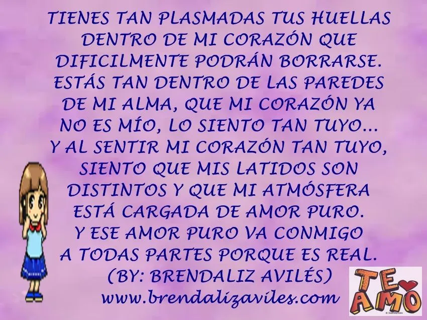 Brendaliz Avilés: Sitio Oficial: Pensamientos de Amor