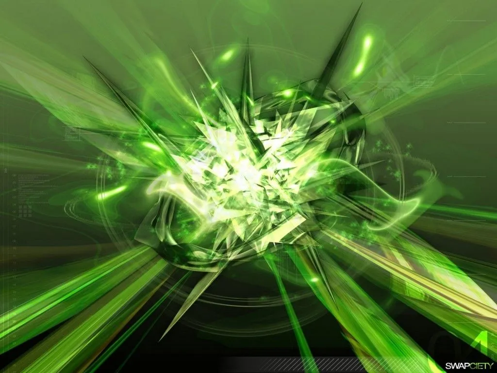 Un brillo verde abstracto muy bonito | wallpapernarium