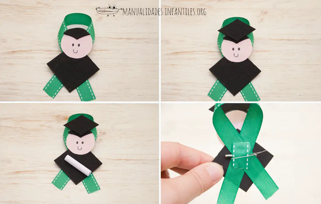 Broche de graduación -Manualidades Infantiles