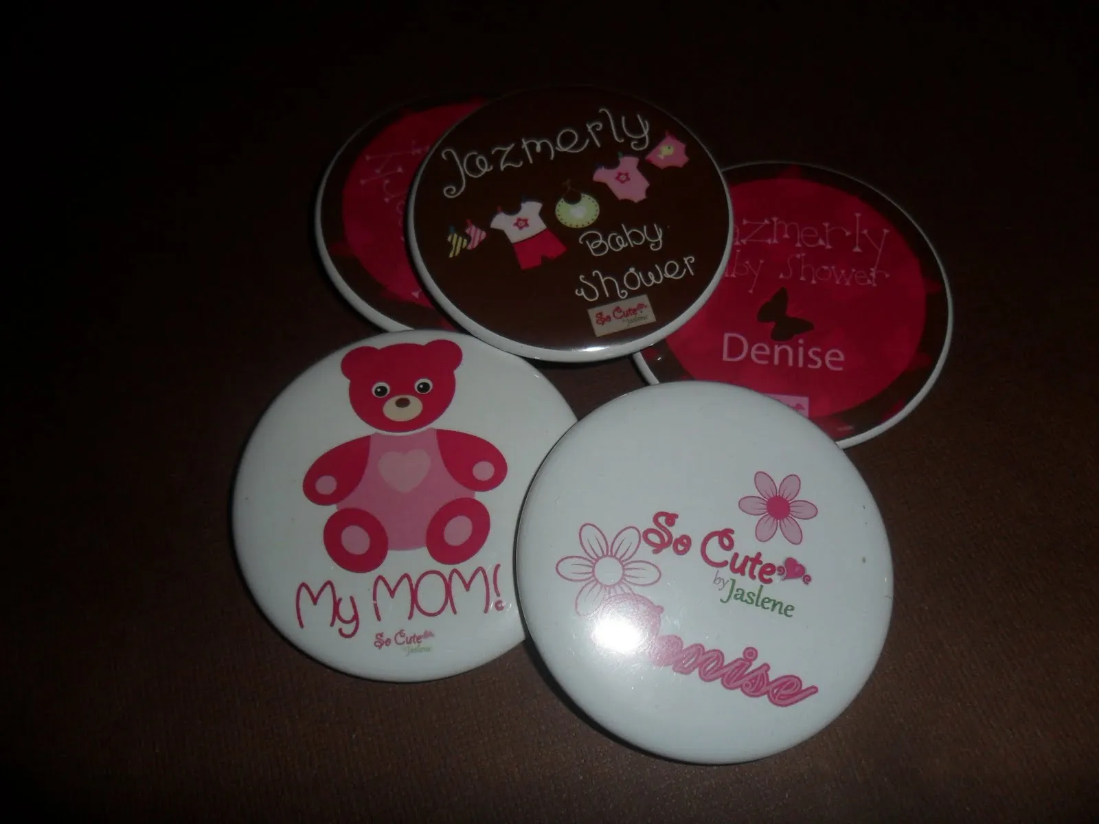 Broches Baby Shower personalizado! | So Cute•♥• tarjetería ...