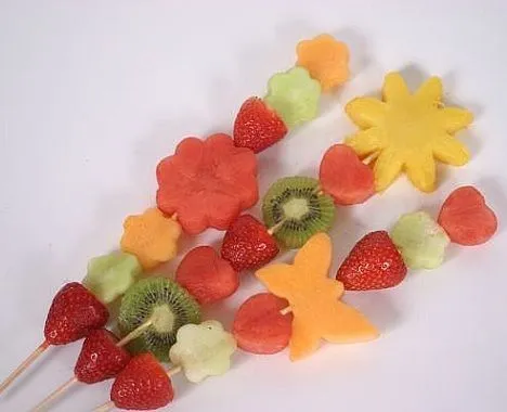 Brochetas de fruta