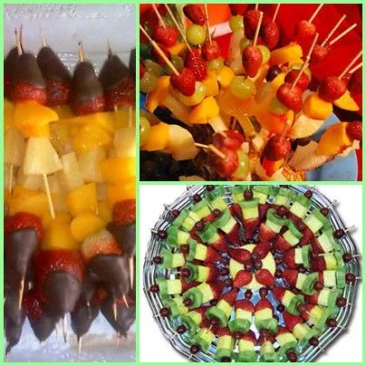 Brochetas de fruta (2) | Flickr - Photo Sharing!