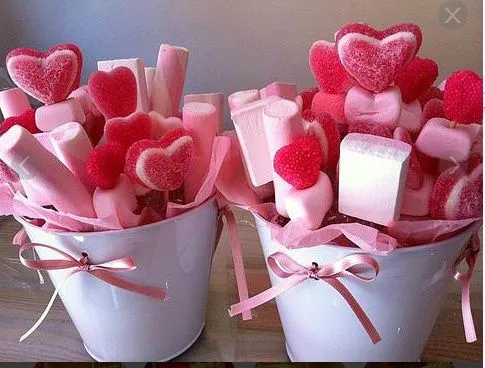 brochetas de nubes | Ideas para san valentin | Pinterest