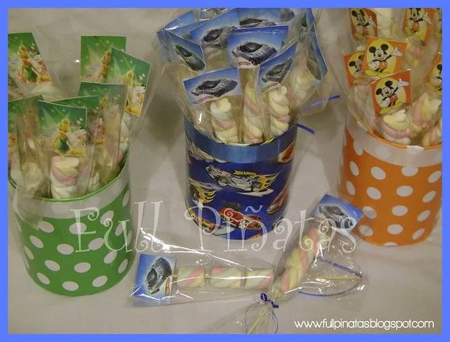 Brochettes de Marshmallows en latas decoradas | Flickr - Photo ...