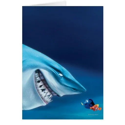 Bruce, Nemo y Dory 1 Tarjeta De Felicitación | Zazzle