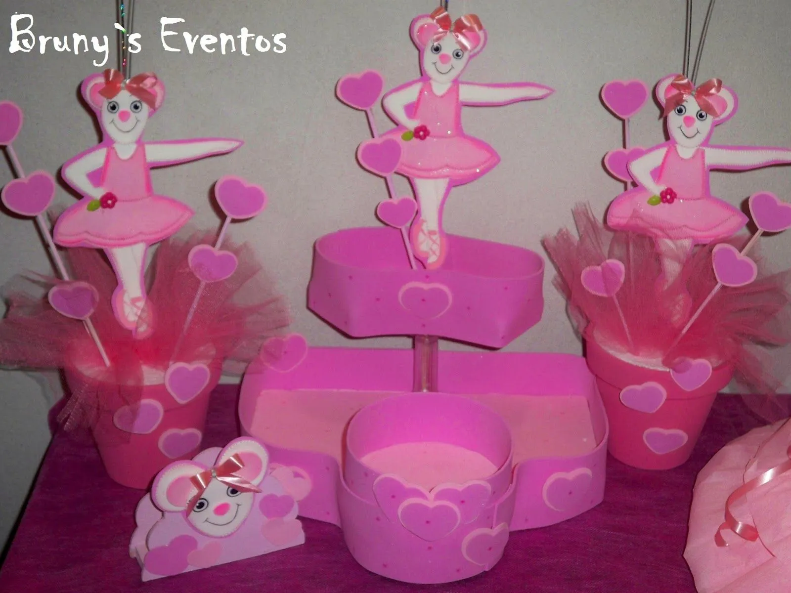 Brunys Eventos: ANGELINA BALLERINA: Combo Tematizador