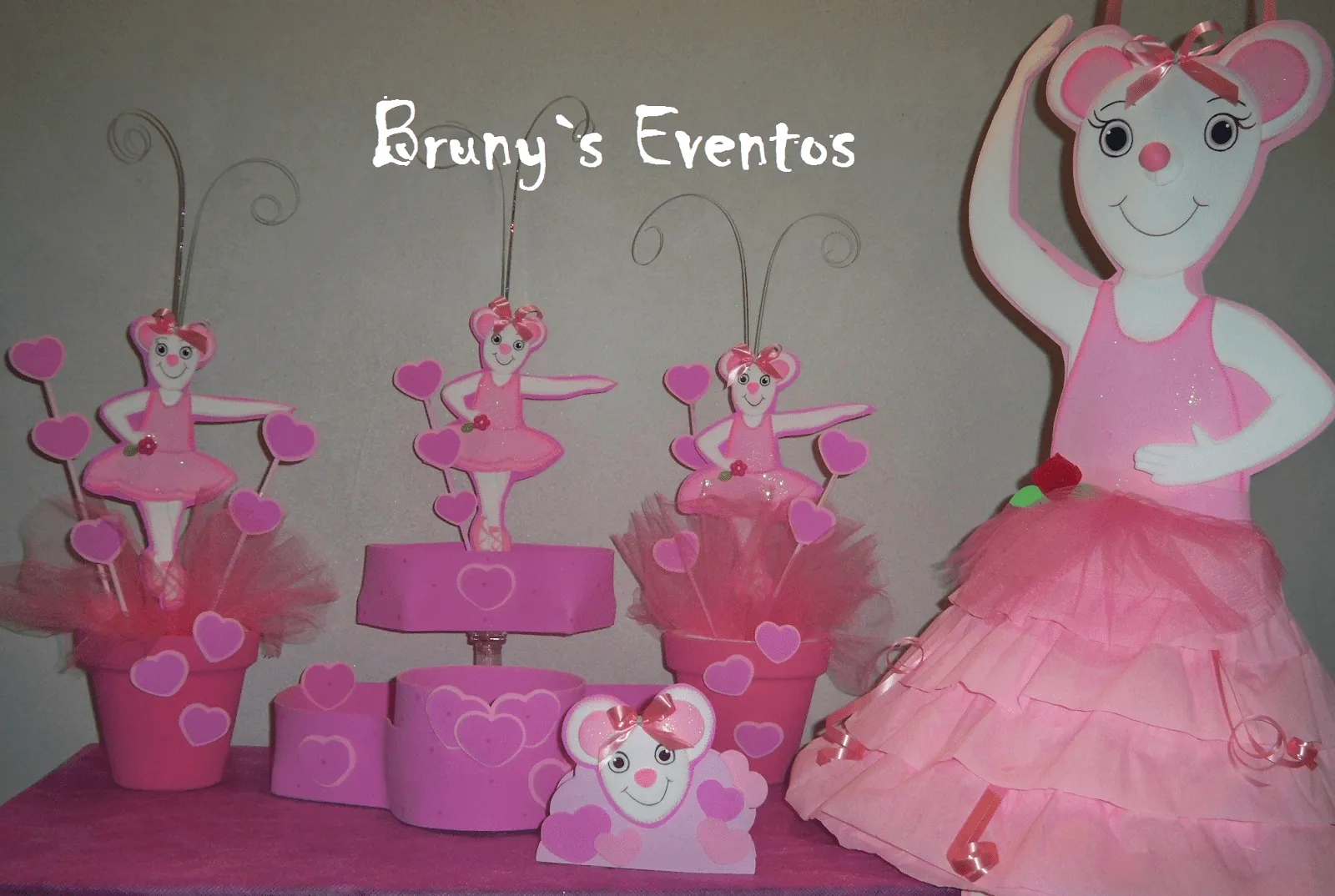 Brunys Eventos: ANGELINA BALLERINA: Combo Tematizador