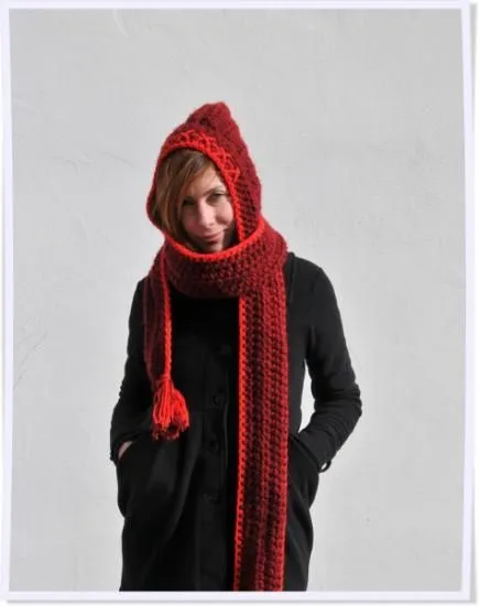 Bufanda capucha crochet - Imagui