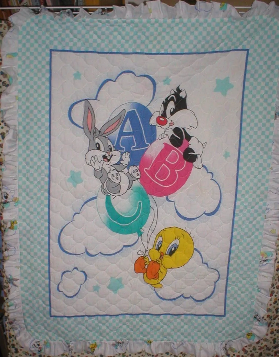 Bugs Bunny baby quilt by phoyle on Etsy