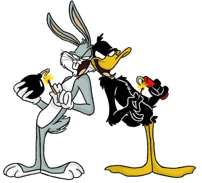 Bugs Bunny y el Pato Lucas by Winter-Freak on deviantART