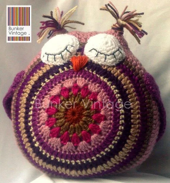 Buho cojín Crochet Patrón Tutorial Crochet por BunkerVintage
