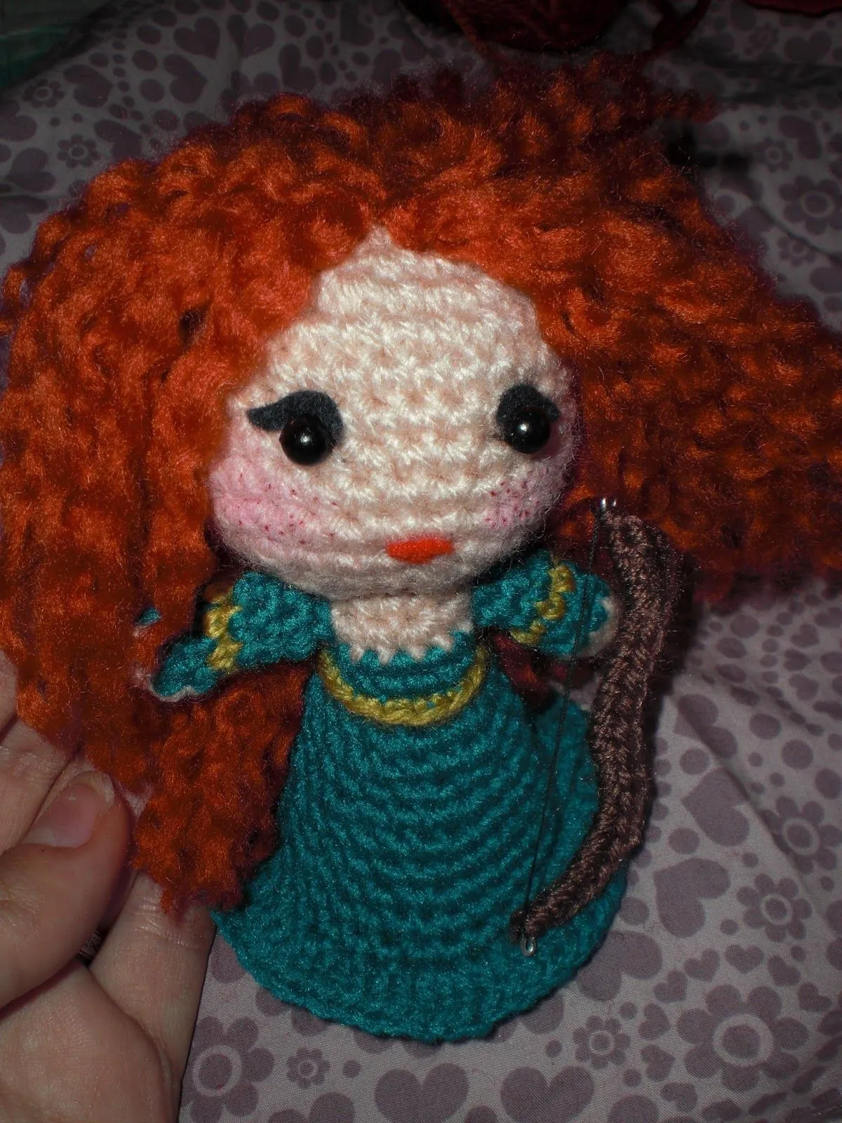 El búho costurero: Patrón amigurumi Princesa Mérida de Brave