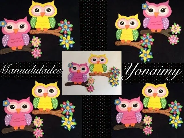 BUHO DE FOAMY O GOMA EVA - YouTube