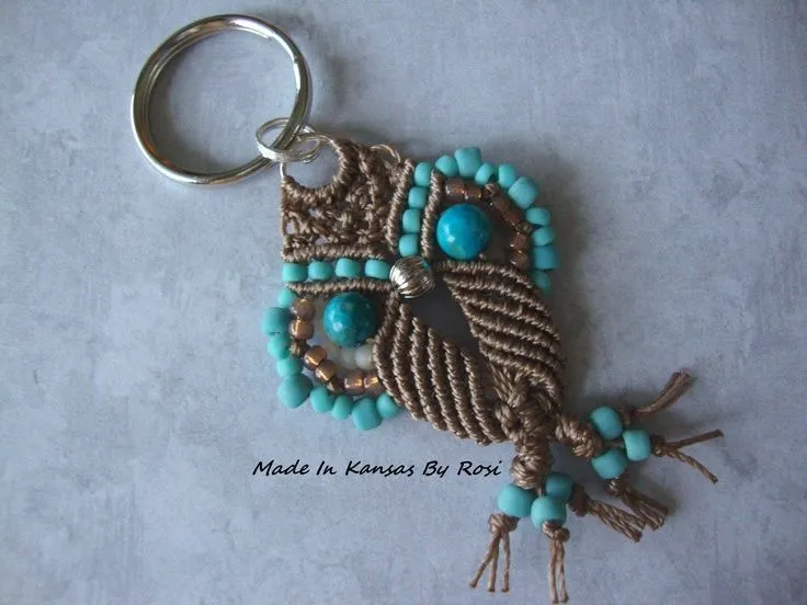 Búho de Macramé - Made in Kansas by Rosi | sovy/owls | Pinterest