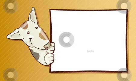 Bull terrier dog and card stock vector