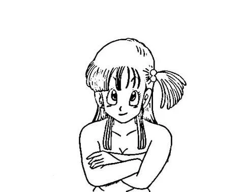 Bulma coloring page | Super Coloring