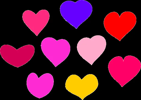 Bundle Of Hearts clip art - vector clip art online, royalty free ...