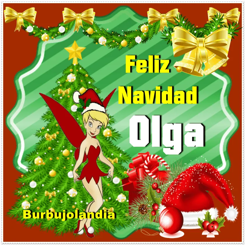 Burbujolandia: Tu Nombre Con Tinkerbell Navidad Desde La O a La T