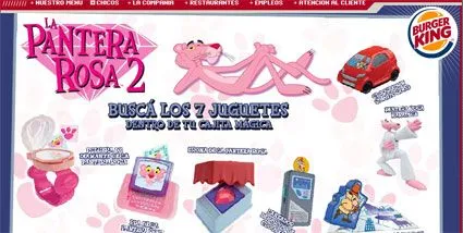 Burger King promociona La pantera rosa 2 | Cines Argentinos