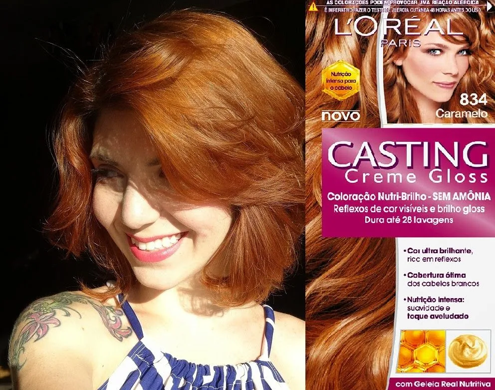 Burguesinha Suburbana: Resenha Casting Creme Gloss 834 - Caramelo