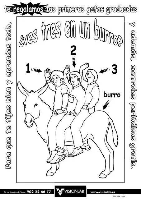 Burro Visionlab para colorear | Flickr - Photo Sharing!