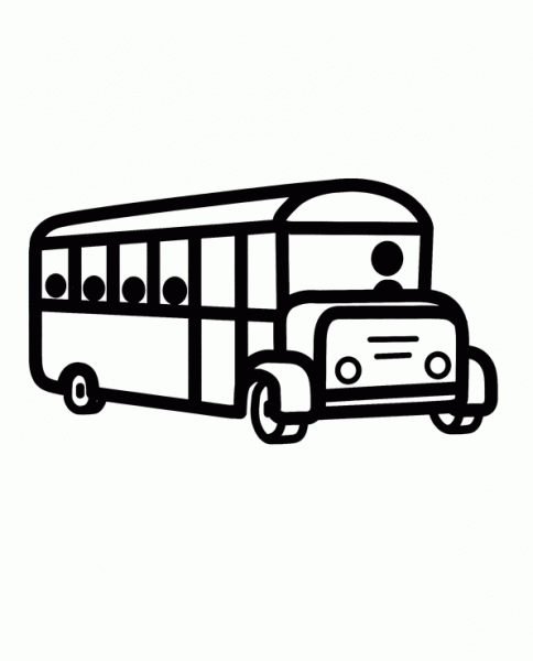 bus | Dibujos y juegos, para pintar y colorear