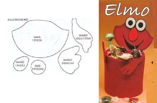 Busco Imágenes: Dulcero Elmo en foami