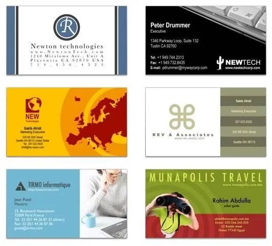 Business Card Composer, una herramienta para diseñar tarjetas ...