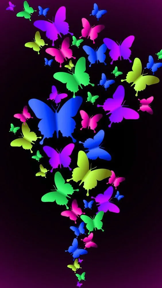 Butterflies , #colorful | bal | Pinterest | Negro, Arco iris y ...