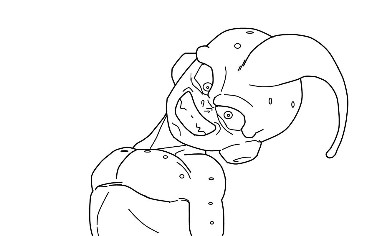 Buu Coloring Page Super Picture Pictures